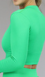 Groen Longsleeve Sportvestje van Ribstof