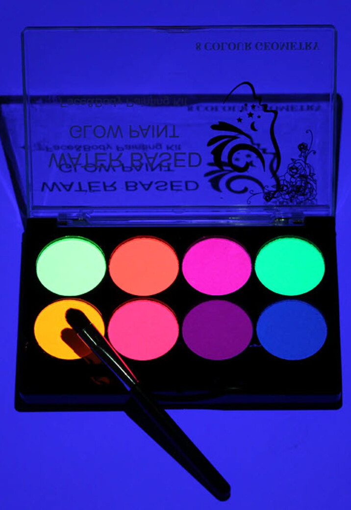 Glow in the Dark Body en Gezicht Verf (Waterbasis)