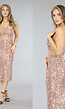 Champagne Pailletten 2-Piece met Rok