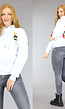 Witte Teddybeer Oversized Hoodie