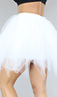 Witte Tutu  met Elastische Tailleband