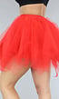 Rode Tutu  met Elastische Tailleband