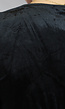 Zwarte Velours Jurkje met Elastische Tailleband