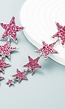 Roze Lange Sterren Oorhangers