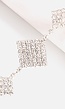 Zilveren Square Hals Bodychain met Strass