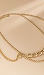Gouden Heup Bodychain met Schakelketting