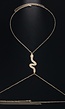 Gouden Snake Bodychain met Strass