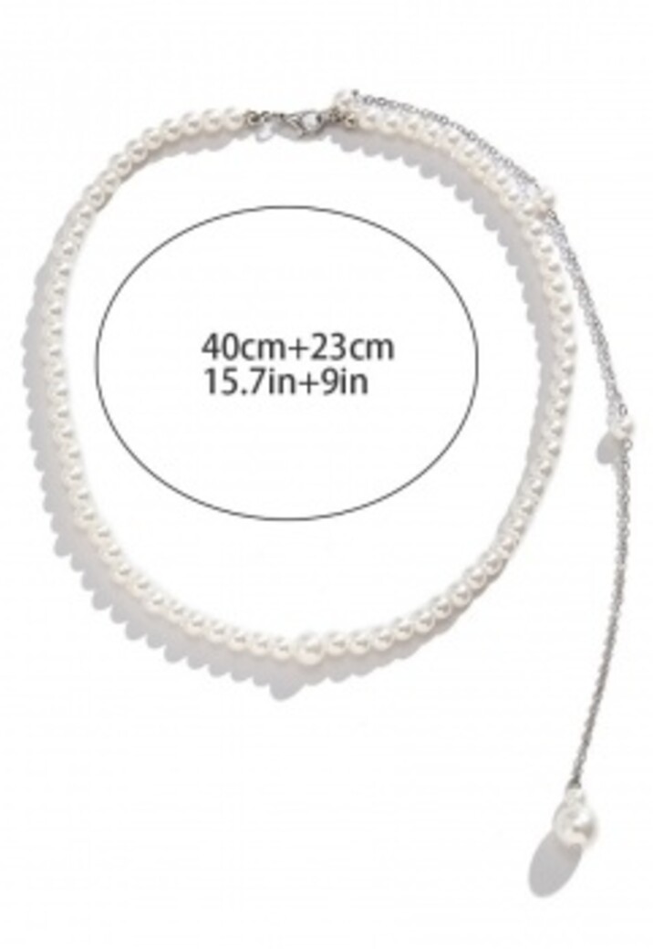 Zilveren Ketting met Parels en Hanger