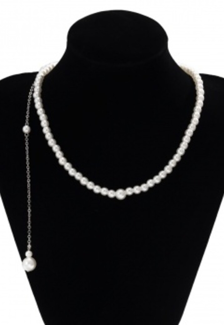 Zilveren Ketting met Parels en Hanger