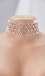 Zilveren Choker met Strass Steentjes