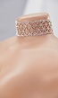 Zilveren Choker met Strass Steentjes