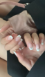 French Manicure met Strass Nepnagels