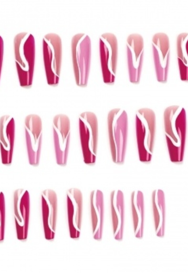 Multi Roze Swirl Nepnagels