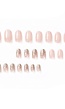 Ovaal Nude Nepnagels met Glitter