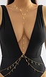 Gouden Layered Bodychain met Halve Maantjes