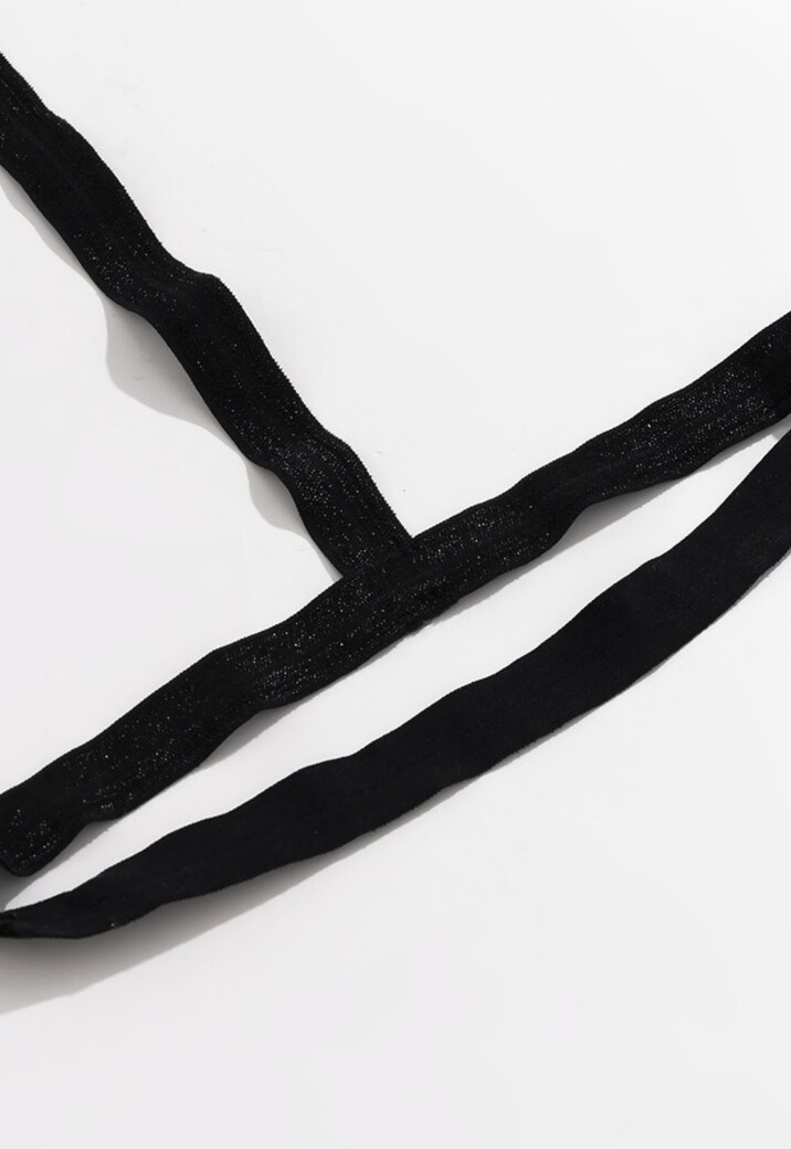 Zwarte Stretch Jarretels