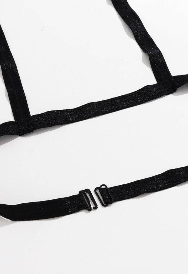 Zwarte Stretch Jarretels