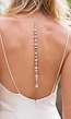 Zilveren Back Chain met Grove Diamantjes