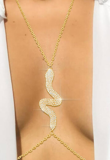 TERUG Gouden Snake Bodychain