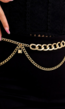 Gouden Heup Bodychain met Schakelketting