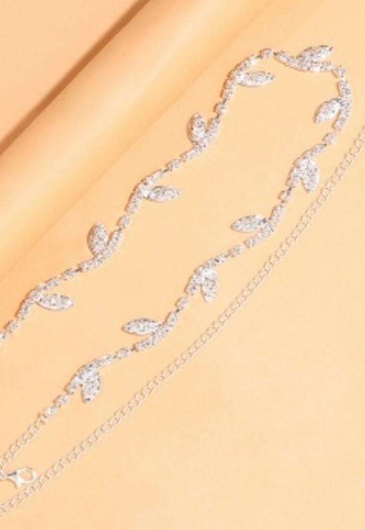 Gouden Leaf BH Band met Strass