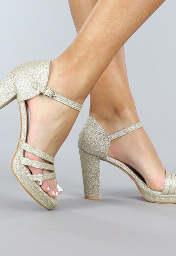 OP=OP! Glam Glitter Sandaletten Goud
