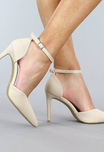 OP=OP! Beige Satinlook Pumps