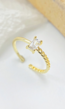 Gouden Diamant Ring met Schakel Detail