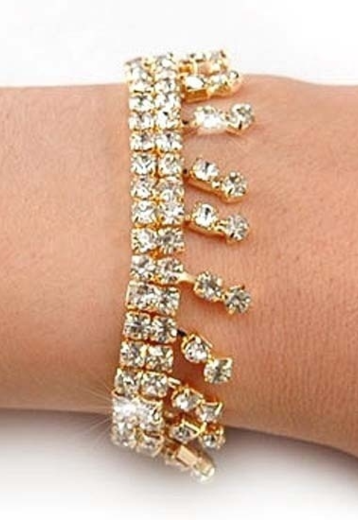 SALE80 Gouden Strass Armband