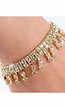 Gouden Strass Armband met Hangertjes