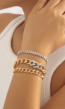 3 Piece Goud/Zilver Armbanden Set met Schakels