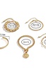 5 Piece Gouden Armbanden Set met Schakels