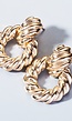Gouden Twist Oorbellen