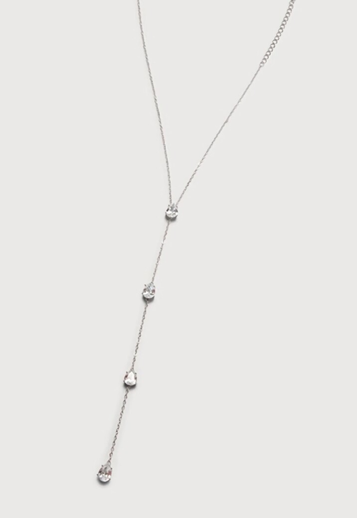 Zilveren Druppel Hals Bodychain