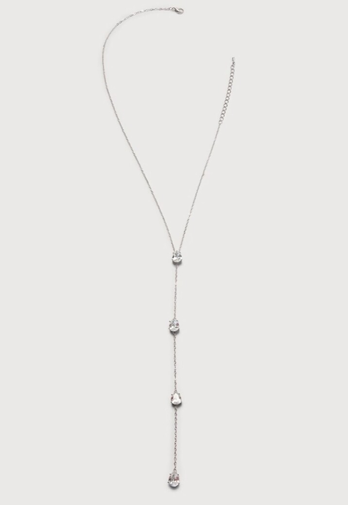 Zilveren Druppel Hals Bodychain