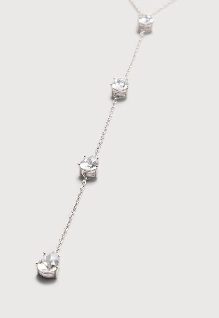 Zilveren Druppel Hals Bodychain