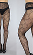 Panty met Kleine Fishnet en GG Print