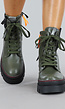 Stoere Legergroene Boots met Grove Zool