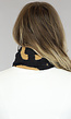 Zwart/Camel Gekleurde Sjaal met CC Print