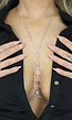 Zilveren Sexy Neck Bodychain met Diamantjes