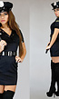 Politie Kostuum met Latex Look Details