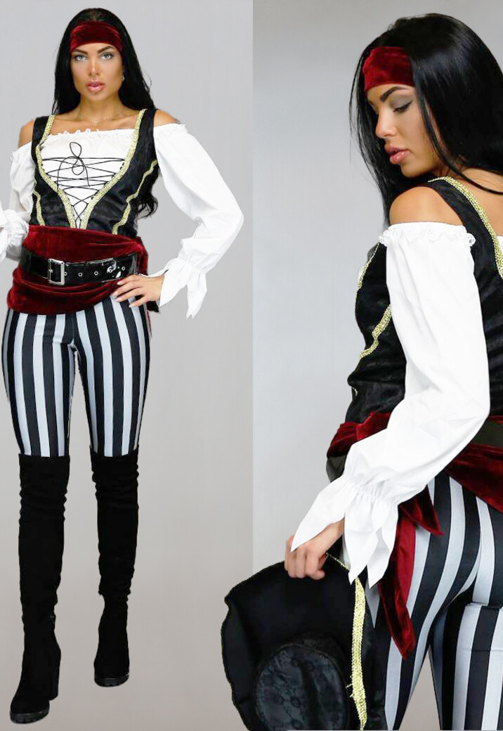 Piraten Kostuum met Broek en Accessoires