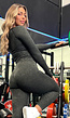 Donkergroene Gemêleerde Squat Proof Sportlegging
