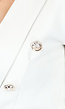 Beige Getailleerde Blazer met Gouden Buttons