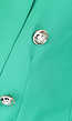 Groene Getailleerde Blazer met Gouden Buttons