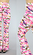 Fuchsia Jungle Print Broek met Flair