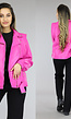 Fuchsia Oversized Lederlook Jack met Riem