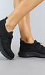 Zwarte Slip On Sneakers met Sock Model