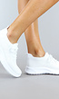 Witte Slip On Sneakers met Sock Model