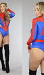 Elastische Longsleeve Spiderman Bodysuit